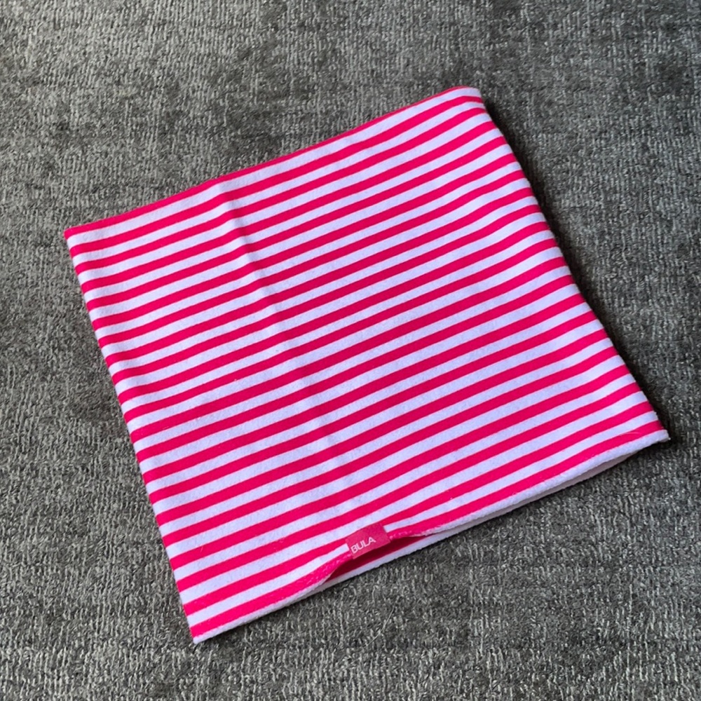 Striped Pink Ski or Snowboard Bula - OS
